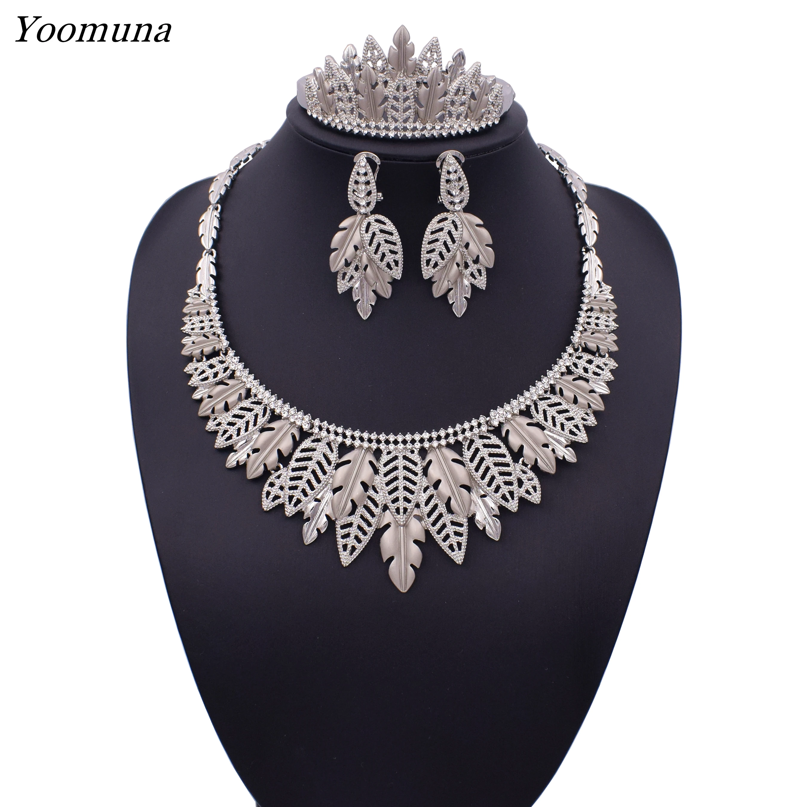 2019 Роскошные Дубай Свадебные комплекты украшений для женщин Африканский