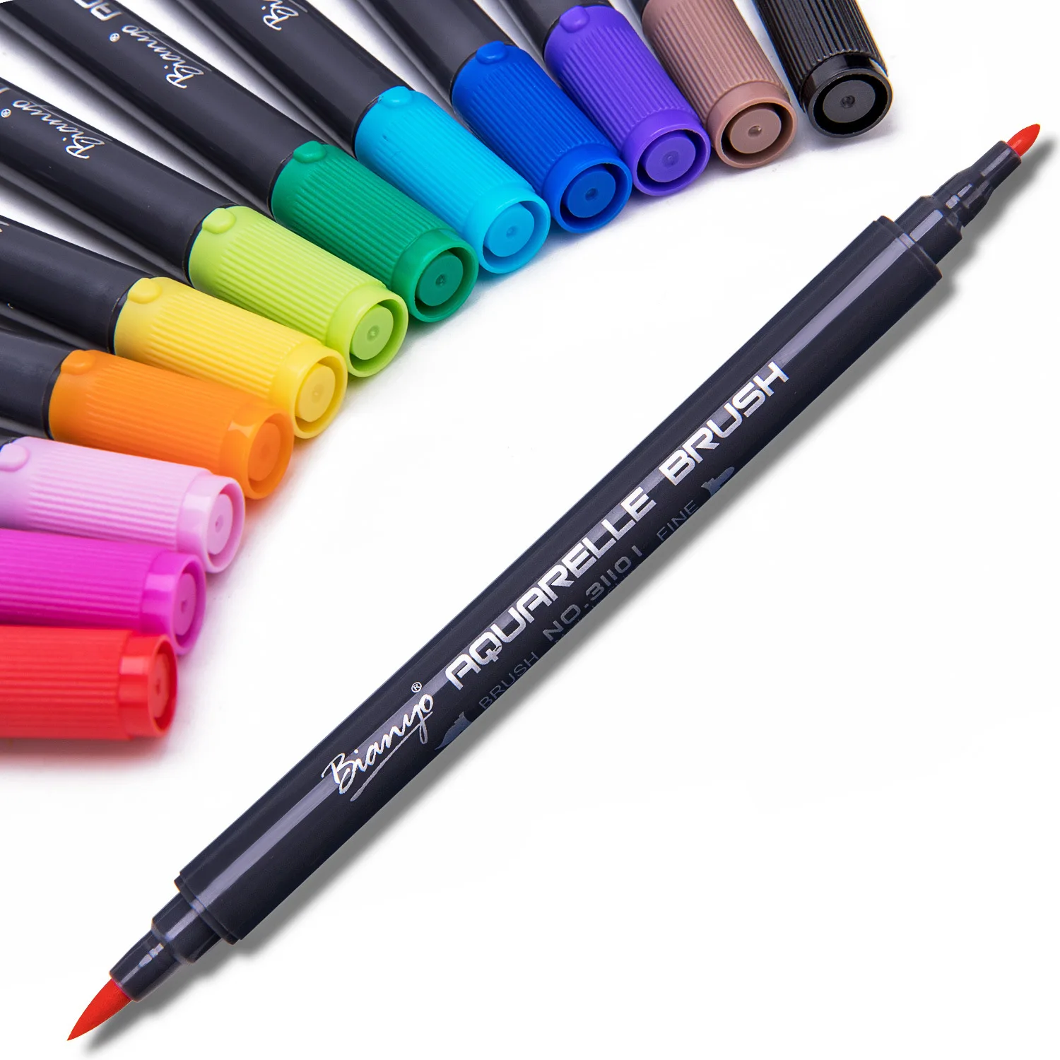 Двухсторонняя мягкая кисть-маркер Акварельная краска с двойной головкой