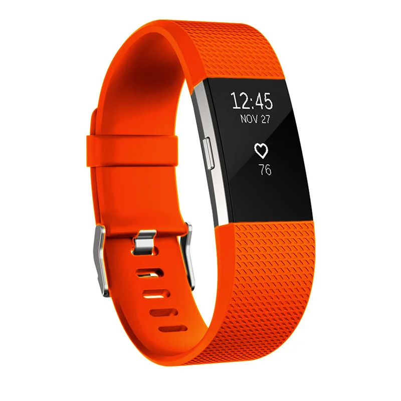 Оранжевый Ремешок для FitBit Charge 2 ремень запасной браслет ремешок для браслета FitBit Charge 2 аксессуары браслет для FitBit Charge 2 - Цвет: Оранжевый