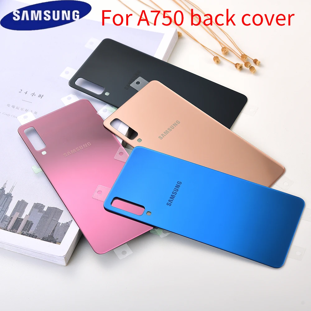Оригинальная задняя крышка батарейного отсека Samsung Galaxy A7 2018 A750F чехол A750 SM