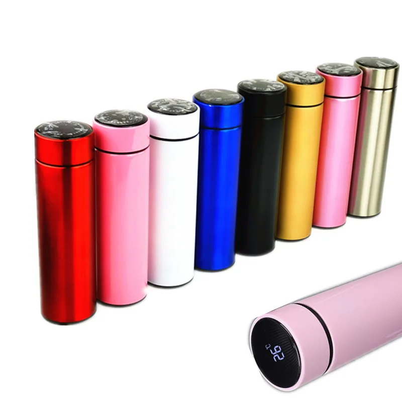 

Smart Simplicity Insulation Cup 304 Stainless Steel Creative Temperature LED Display Temperature Measuring Cup Student Water Cup