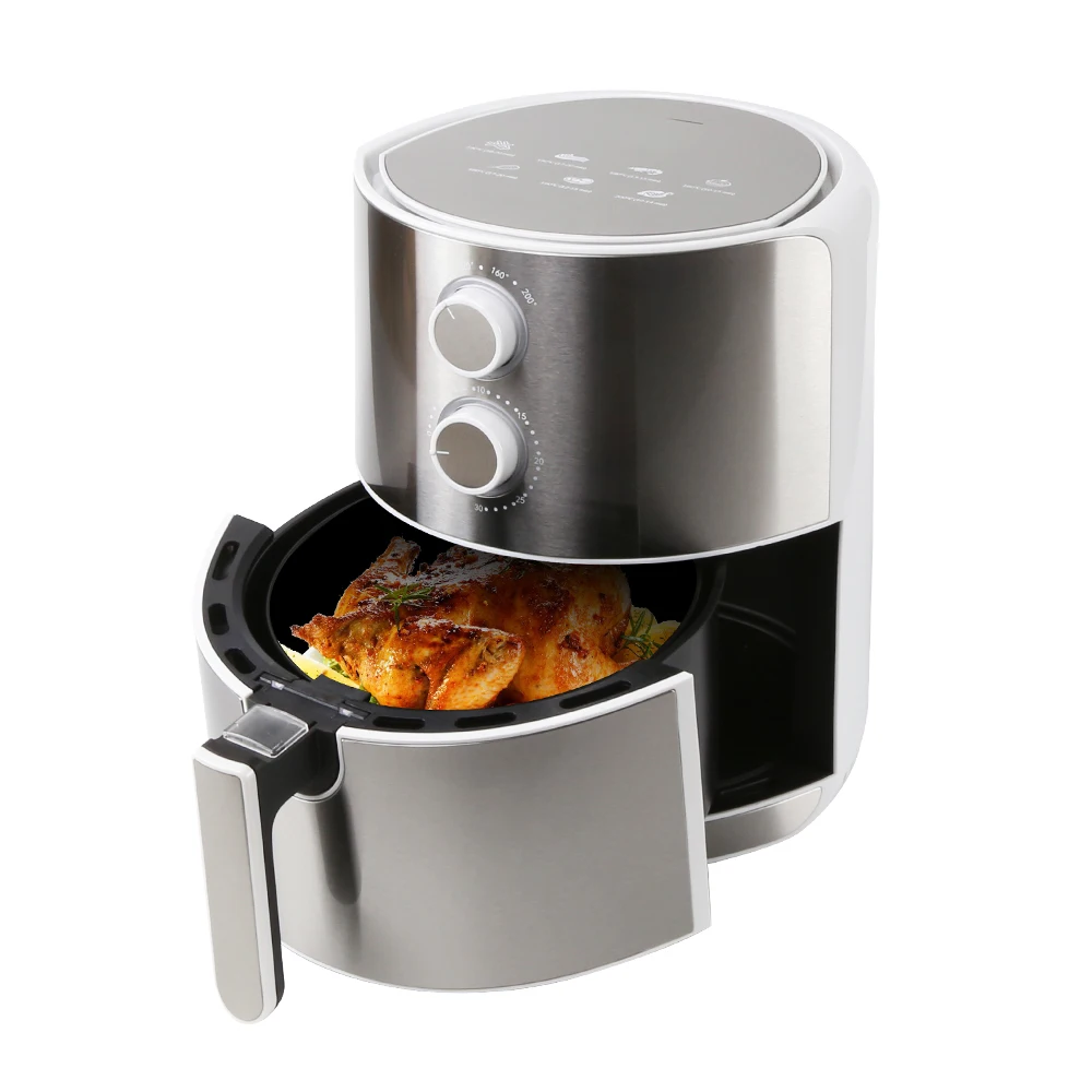 

Stainless Steel Nonstick 5.5L Deep Machanical Air Circulation Fryer Cooker