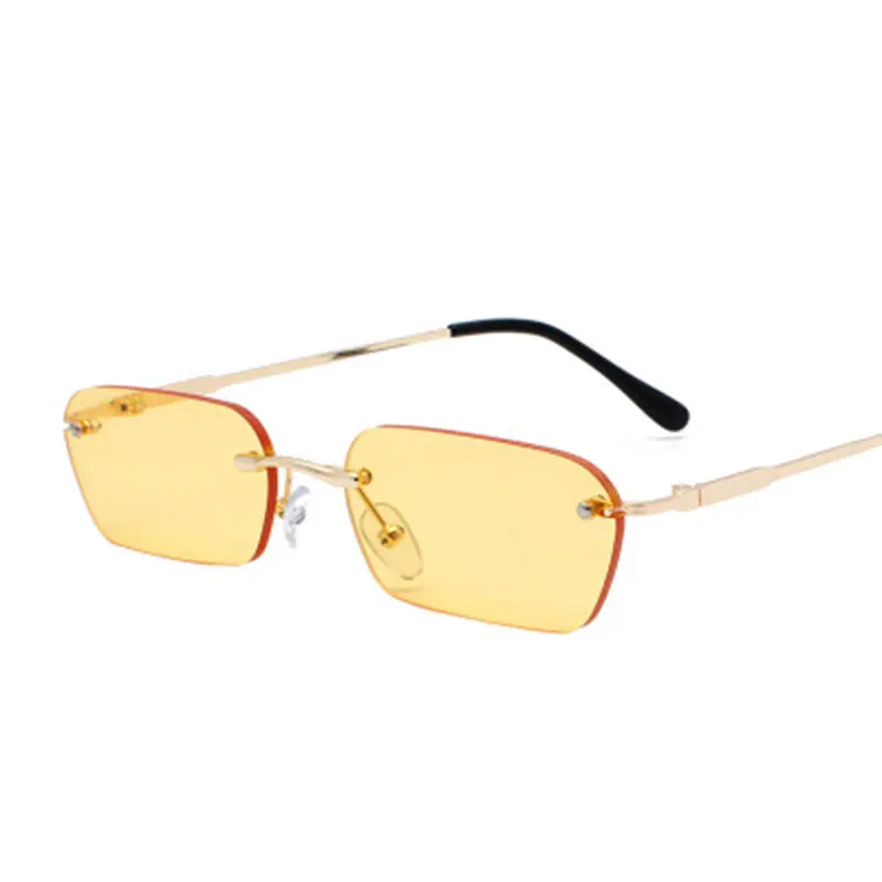 

Vintage Rimless Sunglasses For Women Hip Hop Shades Polygon Metal Sun Glasses Mirror Oculos Fashion Gafas Travel Glasses