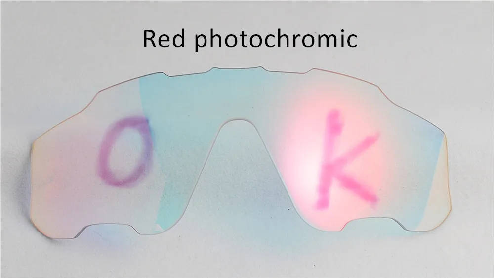 070-Red-Photochromic Полностью красные, синие, зеленые поляризованные линзы, фотохромные Сменные линзы, велосипедные солнцезащитные очки, очки без рамки - Цвет: 070-Red-Photochromic