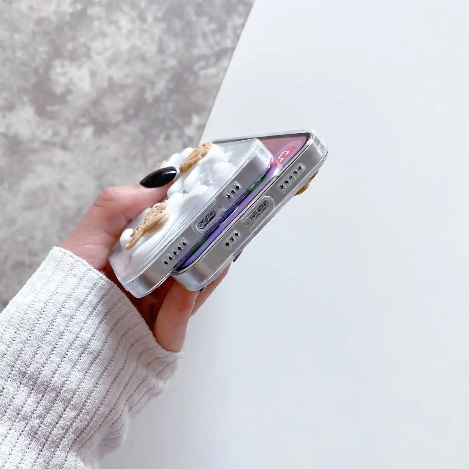 the new cookies milk the stars little bear apple 11 lovely phone case x xr female iphone 8 plus 8 7 13 max pro the silicone 12 free global shipping