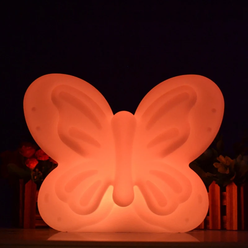 Светодиодные разноцветные настольные лампы в виде романтических бабочек RGB для