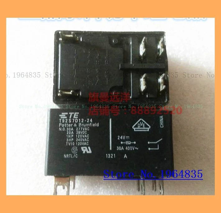

T92S7D12-24 24VDC 24V 30A 6