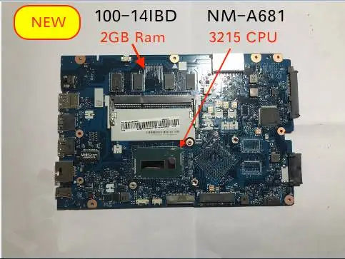

Для Lenovo 100-14IBD, материнская плата для ПК, 3215, ЦП, 2 Гб ОЗУ