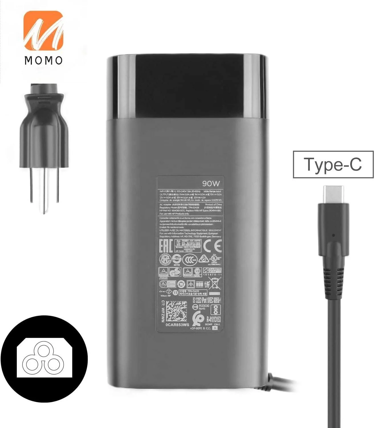 

For HP 904082-003 TPN-CA10 ADP-90FE B AC Adapter/Charger