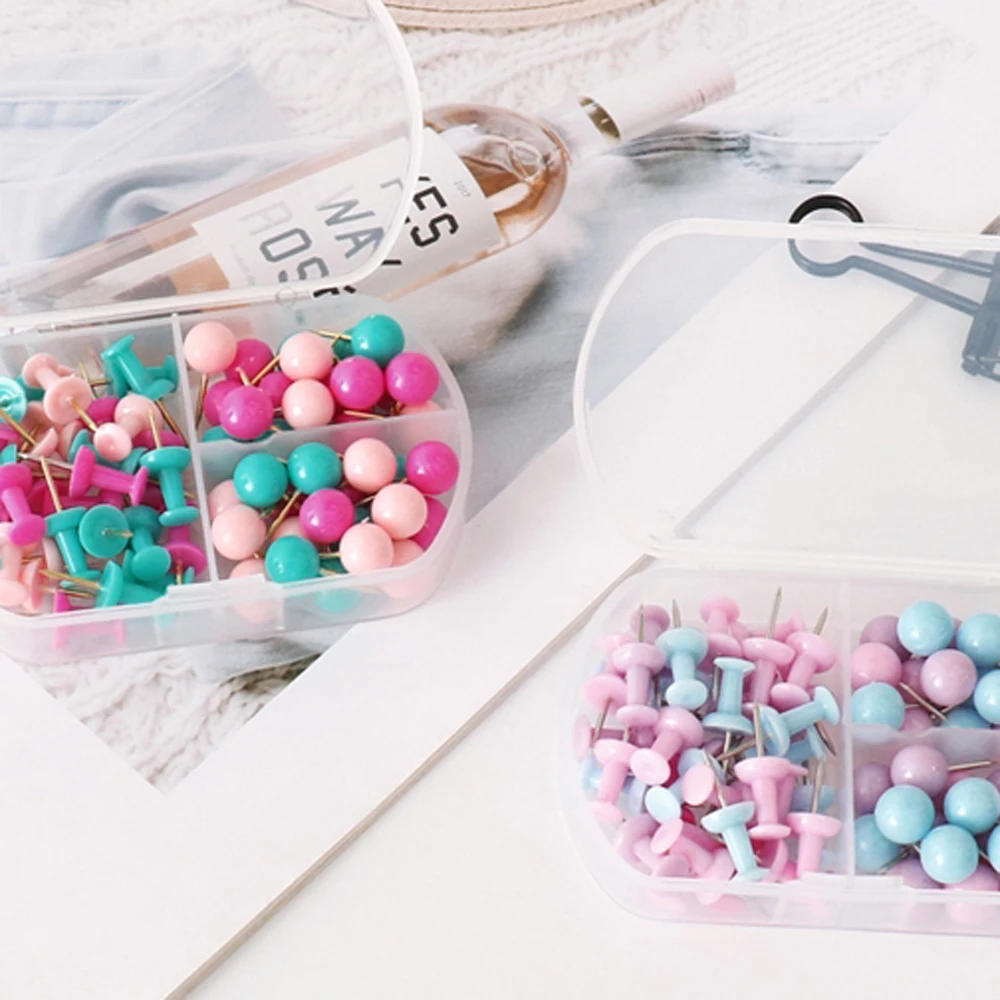 1 коробка креативные конфеты красочные карты тактики нажимные булавки стены