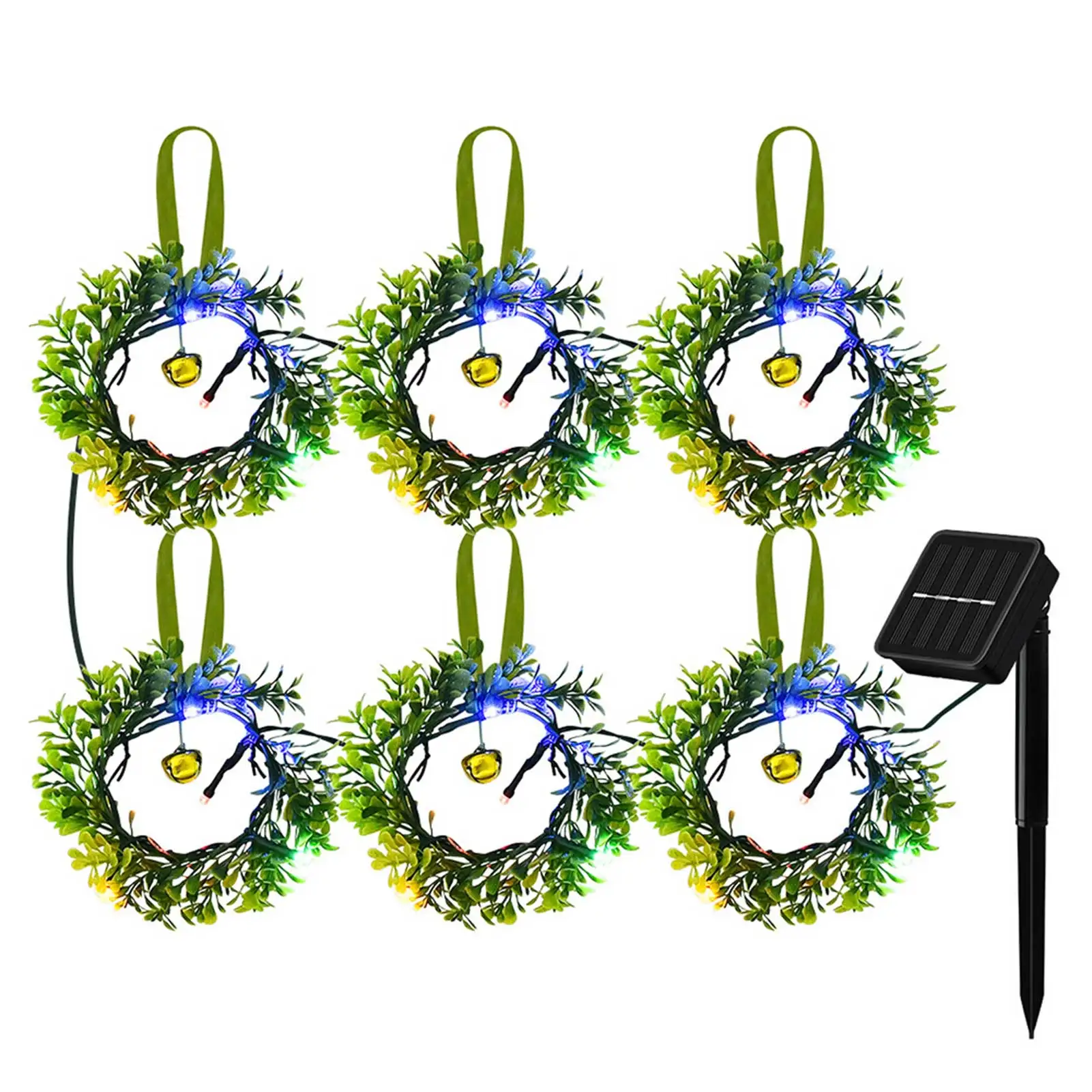 

2020 Солнечная гирлянда светильник Рождественский декоративный светильник s сад пейзаж декоративный светильник s 24 светодиодный Красочные с...