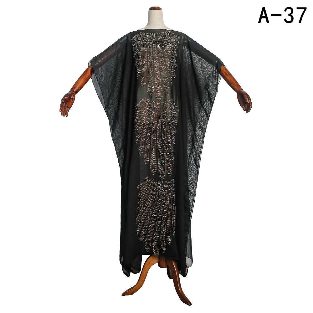 Новинка Caftan исламское платье большого размера хлопковое шифоновое Африканское