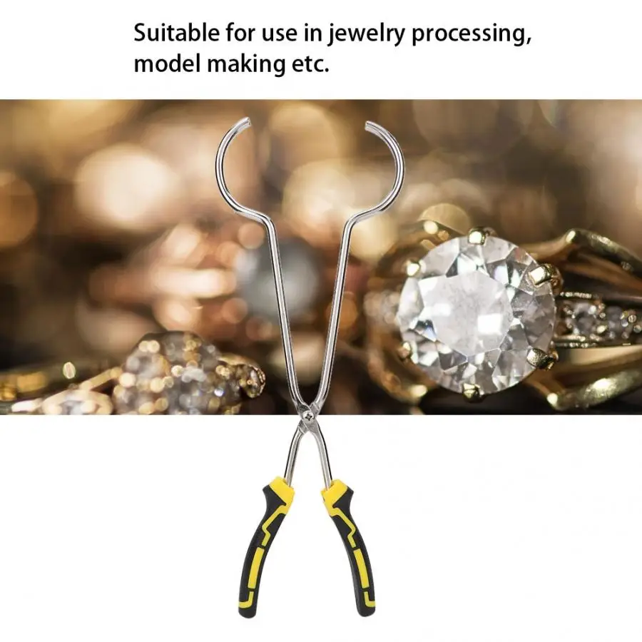 Metal Non-slip Crucible Gripper Plier Jewelry Gold Sliver Copper Processing Crafts Tool Durable For Jeweler Making | Украшения и