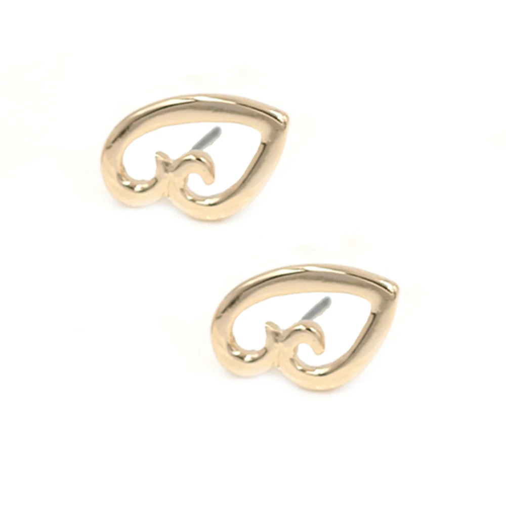 

2019 Autum New Arrival Angle's Wing Small Heart Alloy Women Fashion Stud Earrings