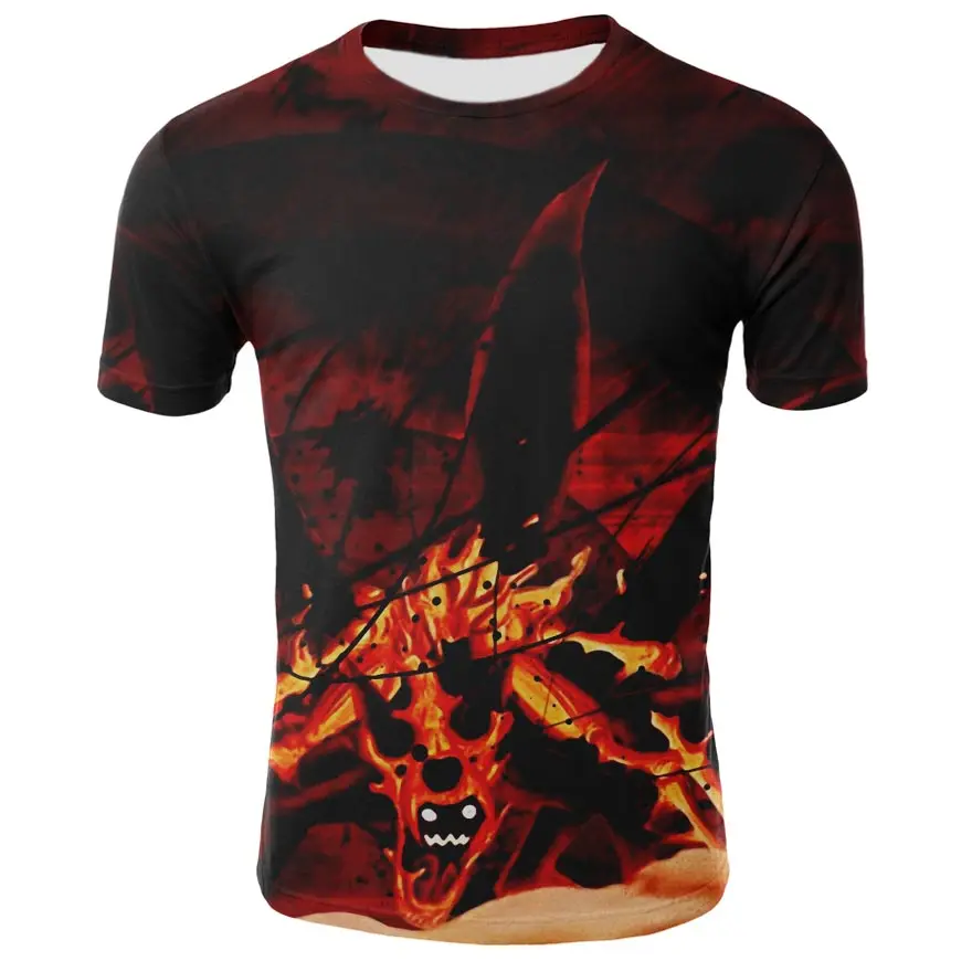 

2019 explosion models Naruto four generations of fire scene Naruto digital print 3DT shirt