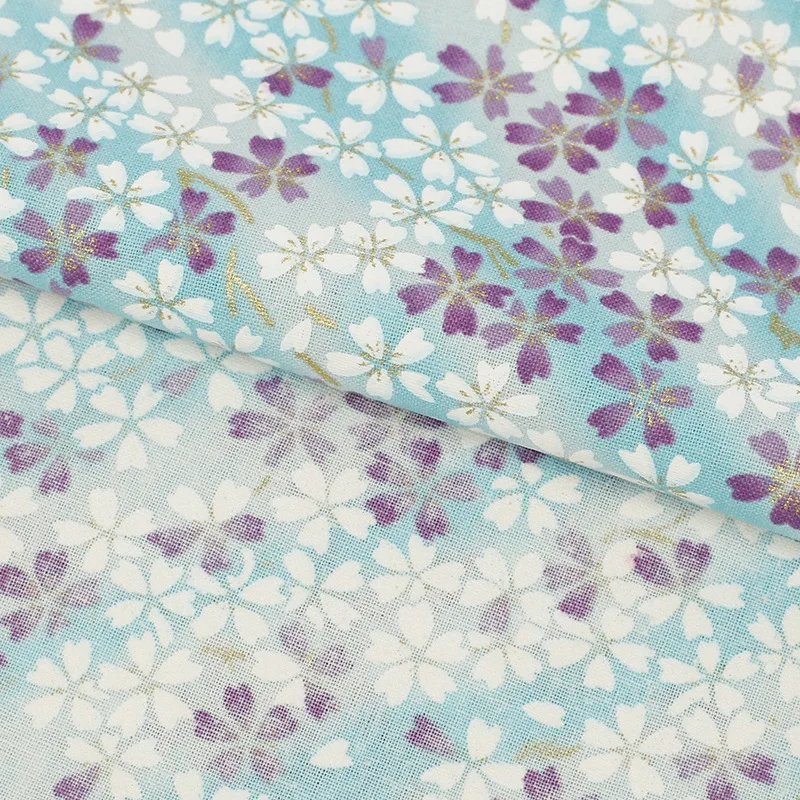 Фототкань бронзовая хлопчатобумажная для шитья кимоно в японском стиле материал