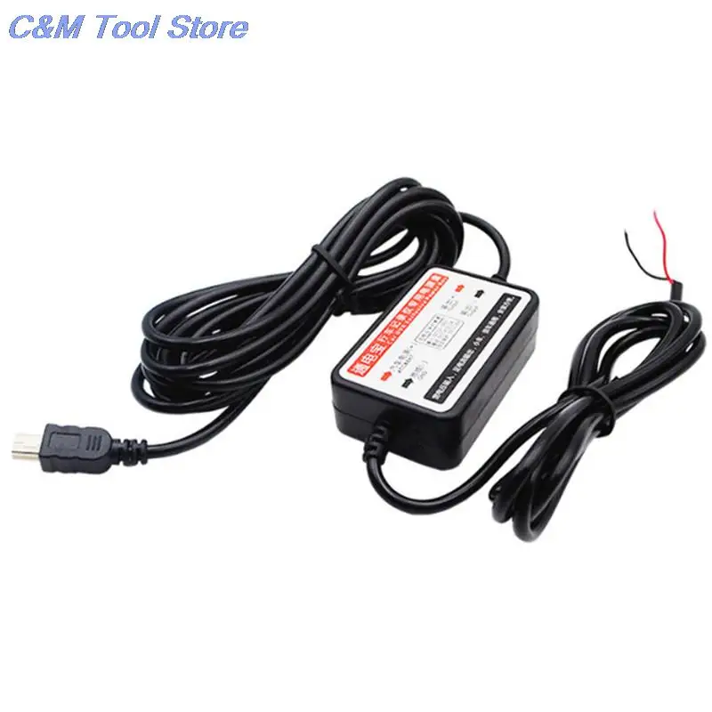 Автомобильное зарядное устройство 12-24 В до 5 Mini USB DC комплект из жесткого провода