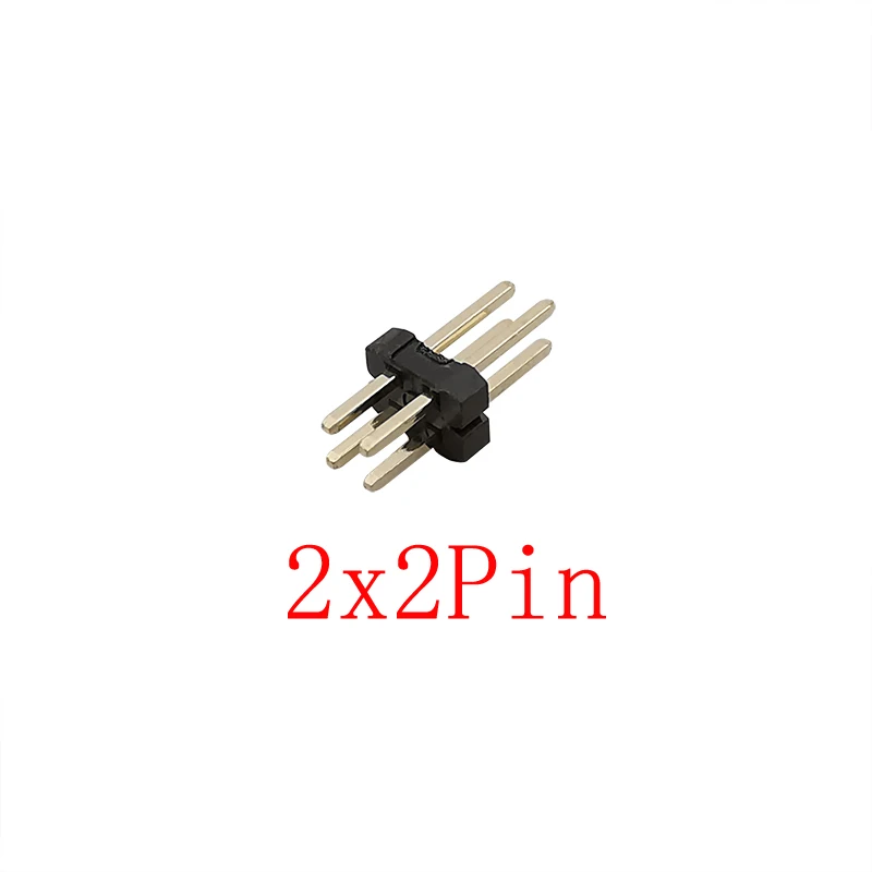 10Pcs PCB Double Row Pitch 1.27mm Pin Header Male Plug Straight Strip Breakaway 2x2~50Pin 1.27 mm Pinheader Board Connector |