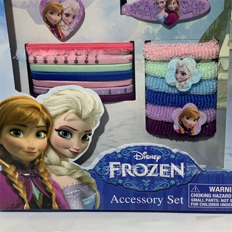

Disney Frozen Princess Children's Necklace Ring Hairpin Set Combination 5 Piece Set Play House Toys Hobbies For Children Gift