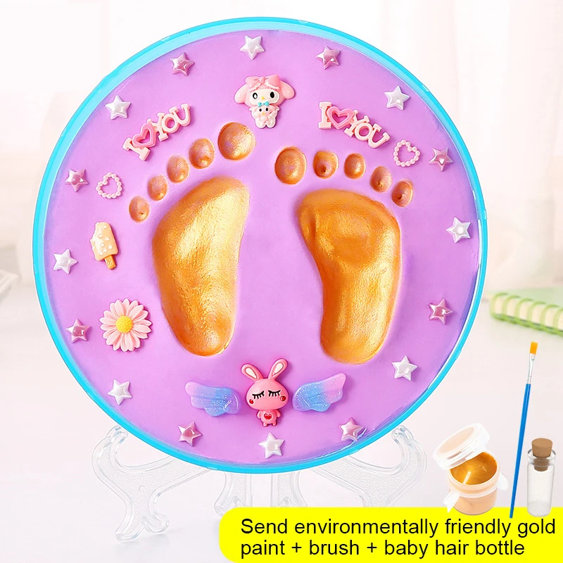 

Набор отпечатков детских ног, мягкая глина для сушки на воздухе, подарок на сто дней, сувенир для новорожденных