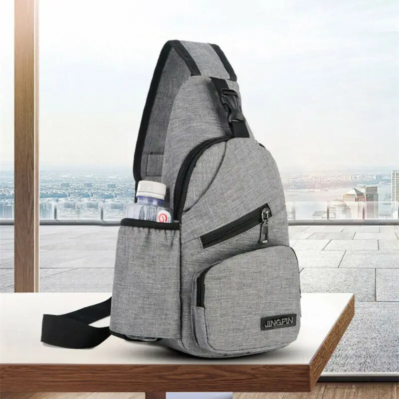 Мужская нагрудная Сумка-слинг через плечо с USB-зарядкой | Дом и сад