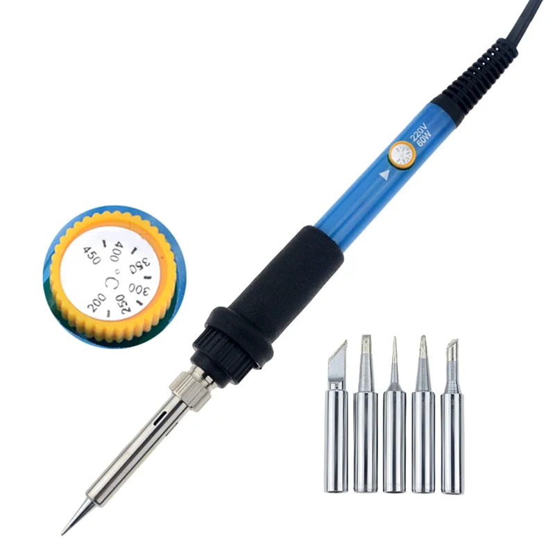 Новый Электрический паяльник с регулируемой температурой 220 В 110 60 Вт сварочный