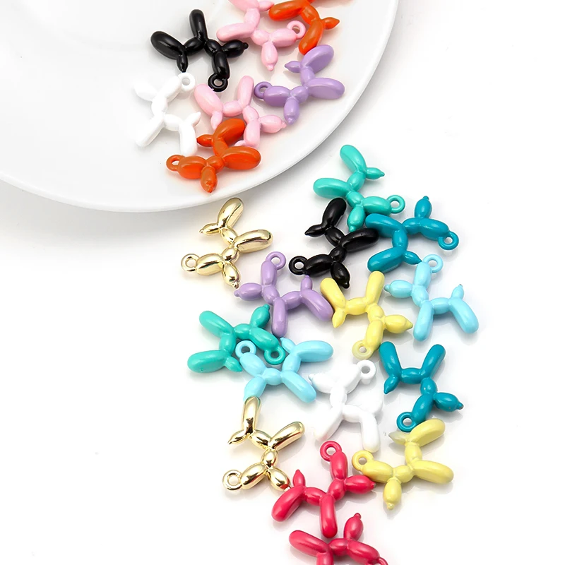 10 шт. шармы из сплава с 3D шариком для собаки подвески ювелирных изделий сделай сам