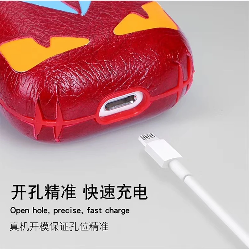 Роскошный брендовый кожаный чехол Devil Eyes для Airpods, защитная Беспроводная bluetooth-гарнитура, аксессуары, коробка для зарядки, сумка для наушников