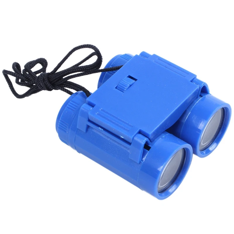 

Child Kids Plastic 26mm x 2.5X Foldable Binoculars Telescope Toy Blue