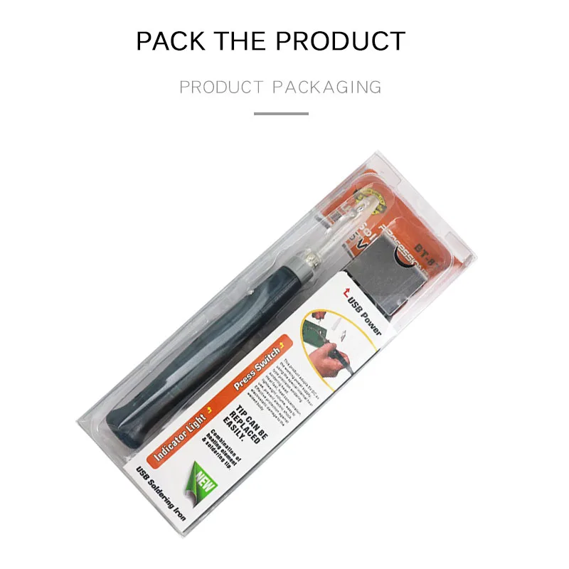 Домашний электрический мини паяльник 5 В 8 Вт портативный USB ручка/наконечник