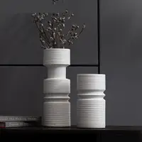 Stacked Flower Vase Ceramic Crafts Home Decor Flower Pots Planters Big Size Vase On Sale