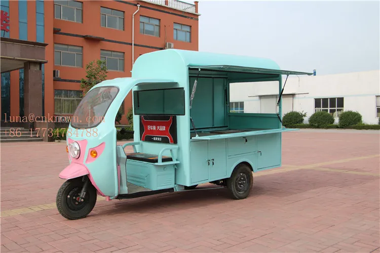 3 м многофункциональная электрическая передвижная Кофейня Еда тележка трицикл