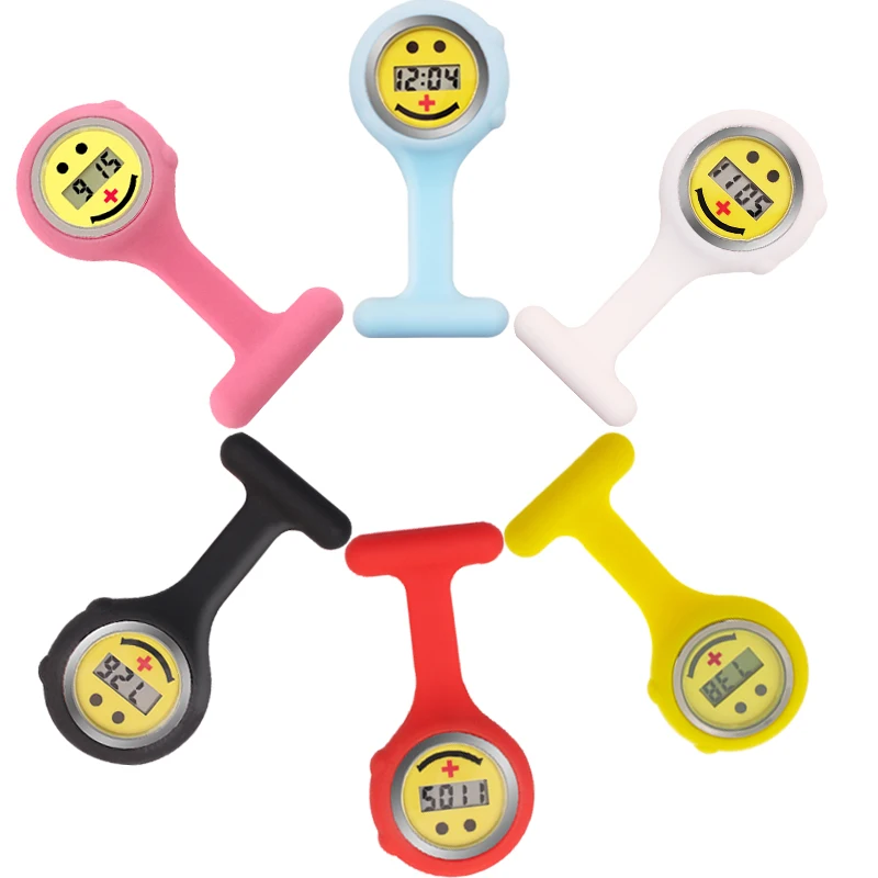 Улыбающееся лицо медсестры часы высокого качества безвредный силиконовый