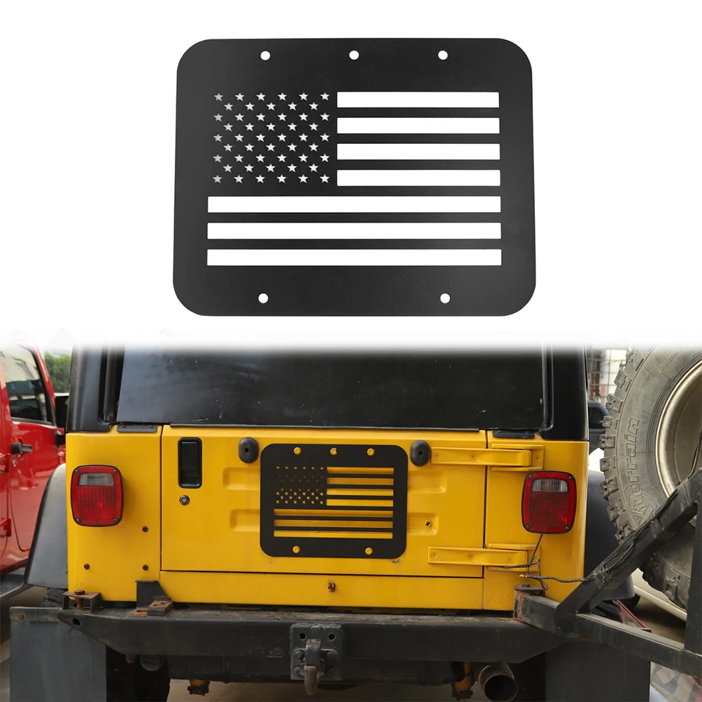 Запасная шина багажник заполняющая пластина задняя дверь штамп для Jeep Wrangler TJ