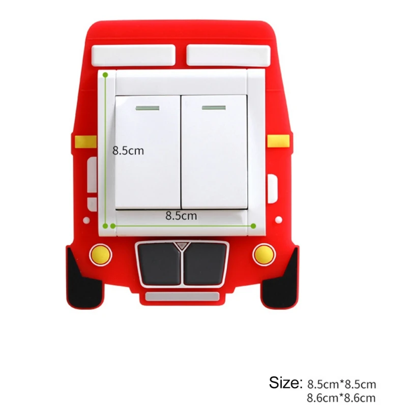 Милый светящийся настенный стикер для выключателя бытовой наклейки на