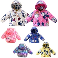 disney mickey minnie down jacket girls winter lightweight hooded jacket boys mickey mouse white duck down hooded jacket