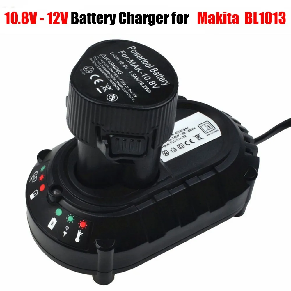 

Power Tools Battery Charger Adapter For Makita 10.8V/12V Lithium Battery BL1013 DC10WA DF330D