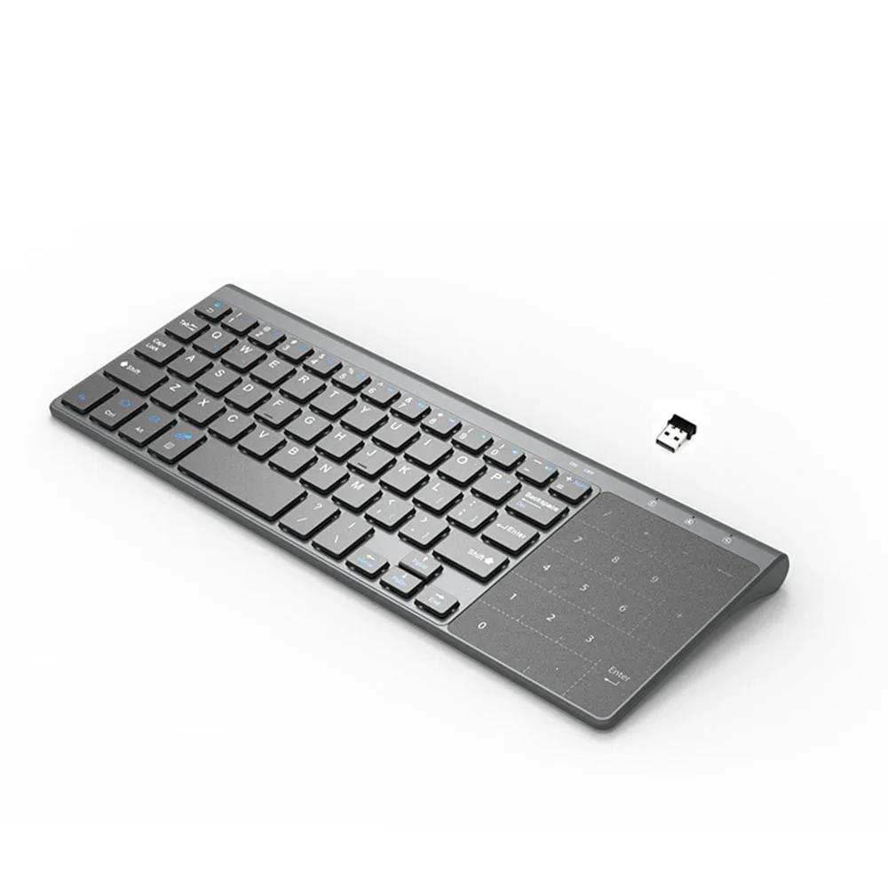 Фото 2 4G Беспроводная мини-клавиатура с тачпадом и цифровой панелью для Windows ПК