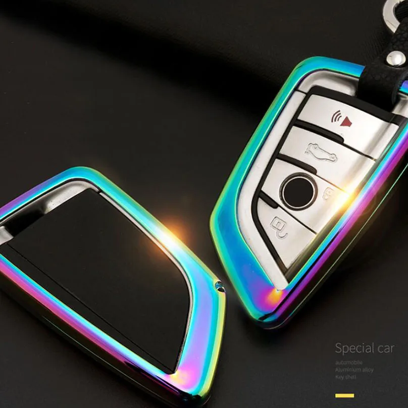 Оцинкованный сплав + кожа стайлинга автомобилей чехол держатель для ключа BMW X1 F48