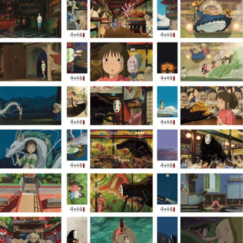 

180 Pcs/Set Anime Spirited Away Greeting Card Large Postcard Message Card Gift Stationery Libros Livros Livres Kitaplar Boeken
