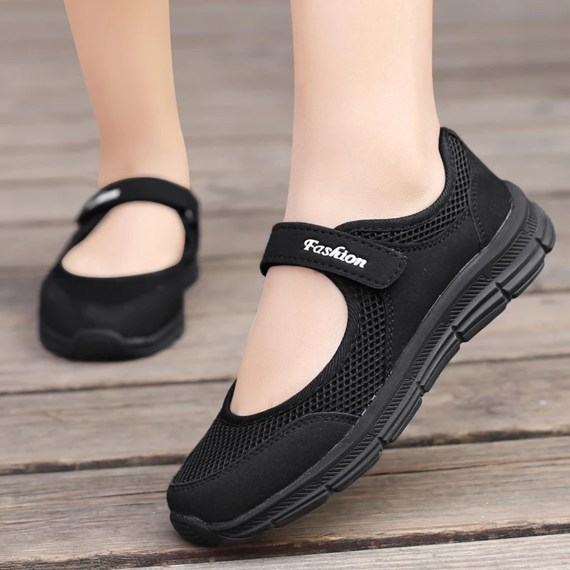 

Ladies Mesh Flat Shoes New Ladies Flat Shoes 2020 Spring Summer Ladies Soft Breathable Sneakers Ladies Casual Shoes