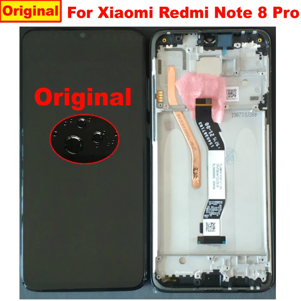 Фото ЖК-дисплей с сенсорной панелью и дигитайзером в сборе для Xiaomi Redmi note 8 Pro |