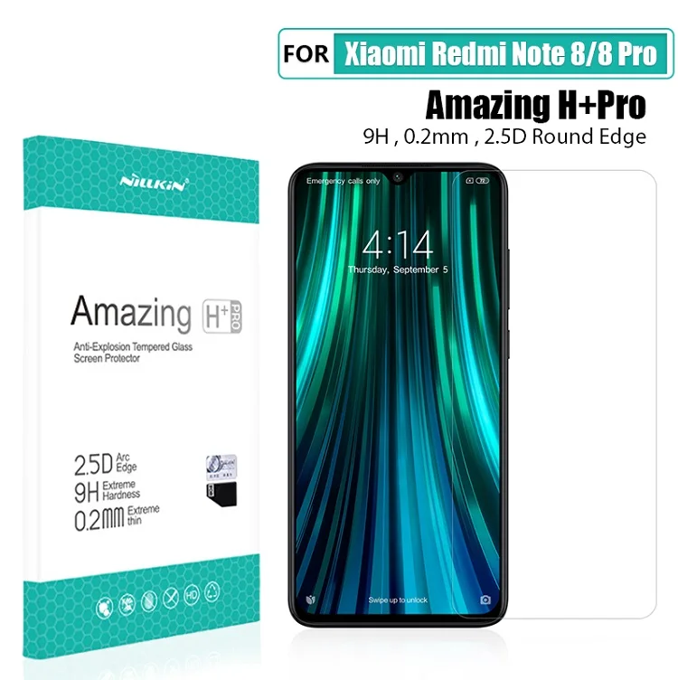 Стекло для Redmi Note 8 Pro защитная пленка экрана Nillkin H + PRO 2.5D стеклянная Xiaomi Pro|Защитные