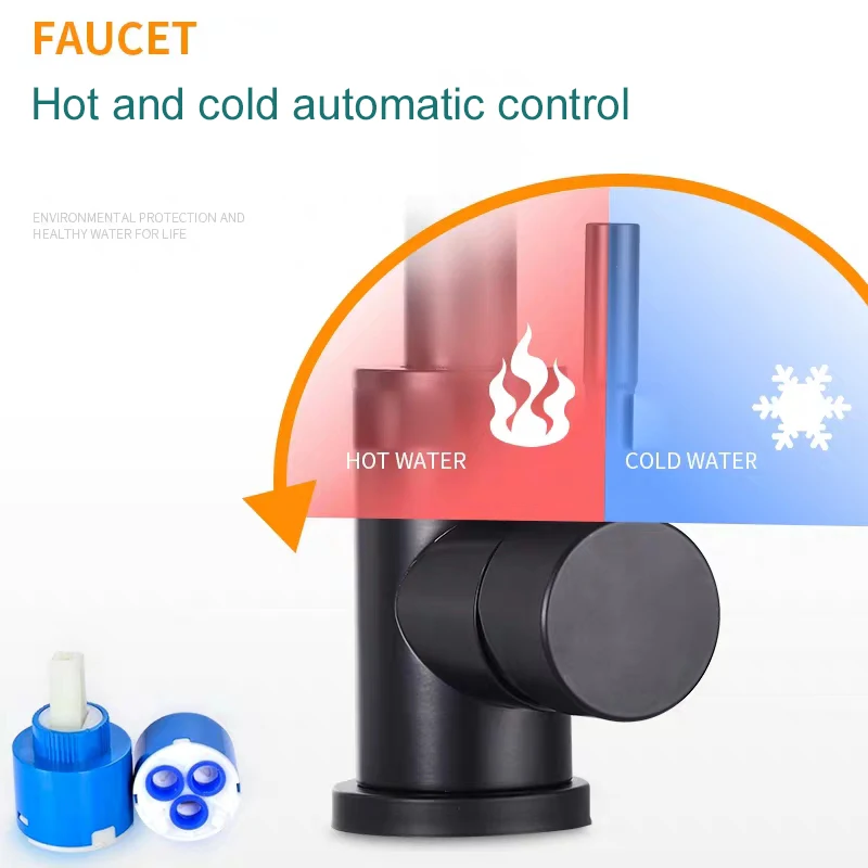 Черный спрей рисунок аэратор 360 Вращающийся смеситель для ванной комнаты