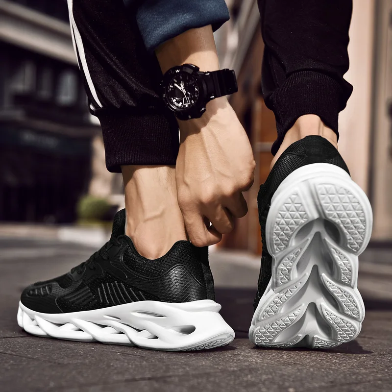

Mens Sport Running Shoes Men Flying Woven Mesh Breathable Lightweight Casual Sneakers Blade Trainer Male Shoes