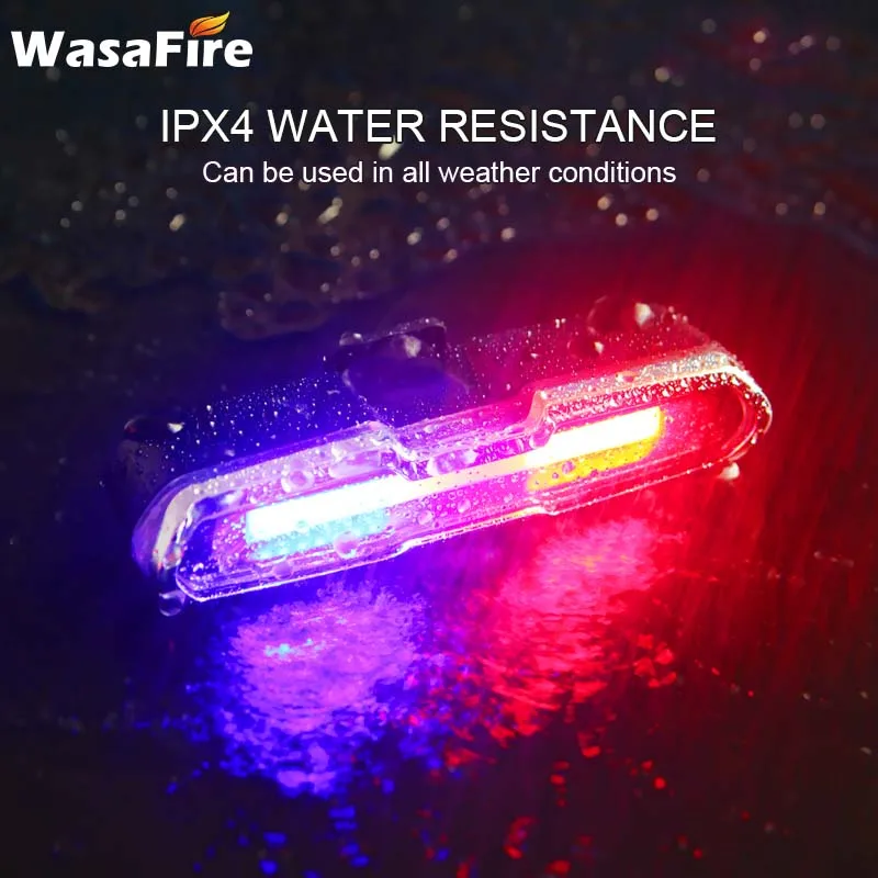 Горячая 120 люмен USB Перезаряжаемые спереди и сзади велосипедные светильник литий