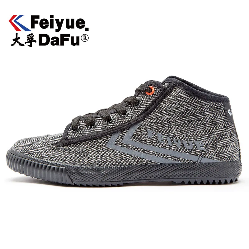 Feiyue/парусиновая обувь для мужчин и женщин; высокие вулканизированные кроссовки; Удобная нескользящая обувь на плоской подошве; сезон осень-зима; 3 цвета; ;