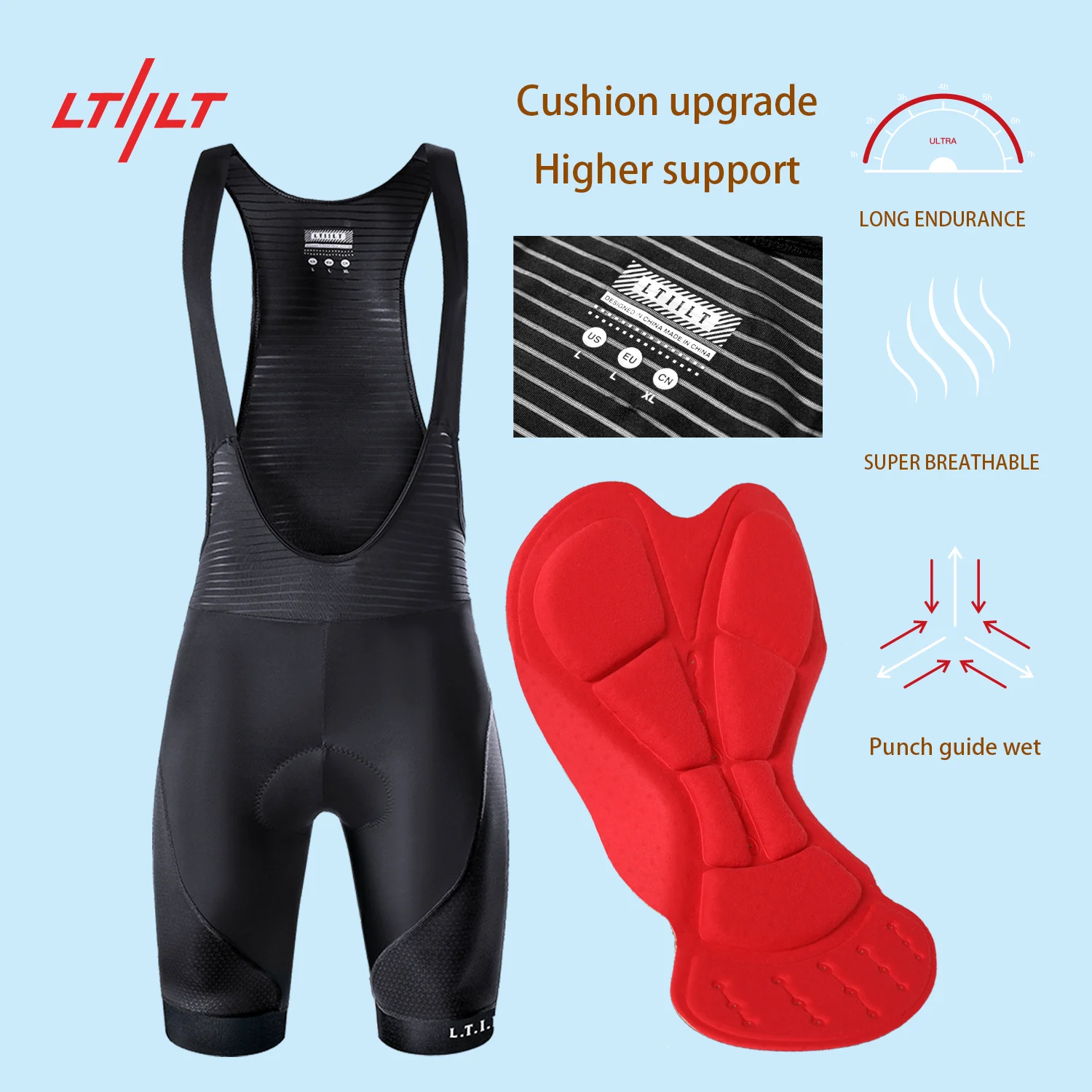 Шорты-комбинезон мужские для велоспорта улучшенные гелевые велосипедные штаны с