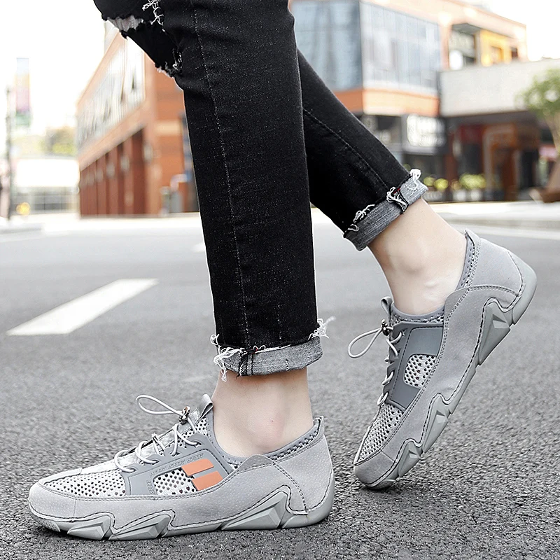 

Summer Mesh Shoes Men Walking Loafers Breathable Men Casual Shoes breathable Slip-On Male Shoes Loafers Driving Loafers men