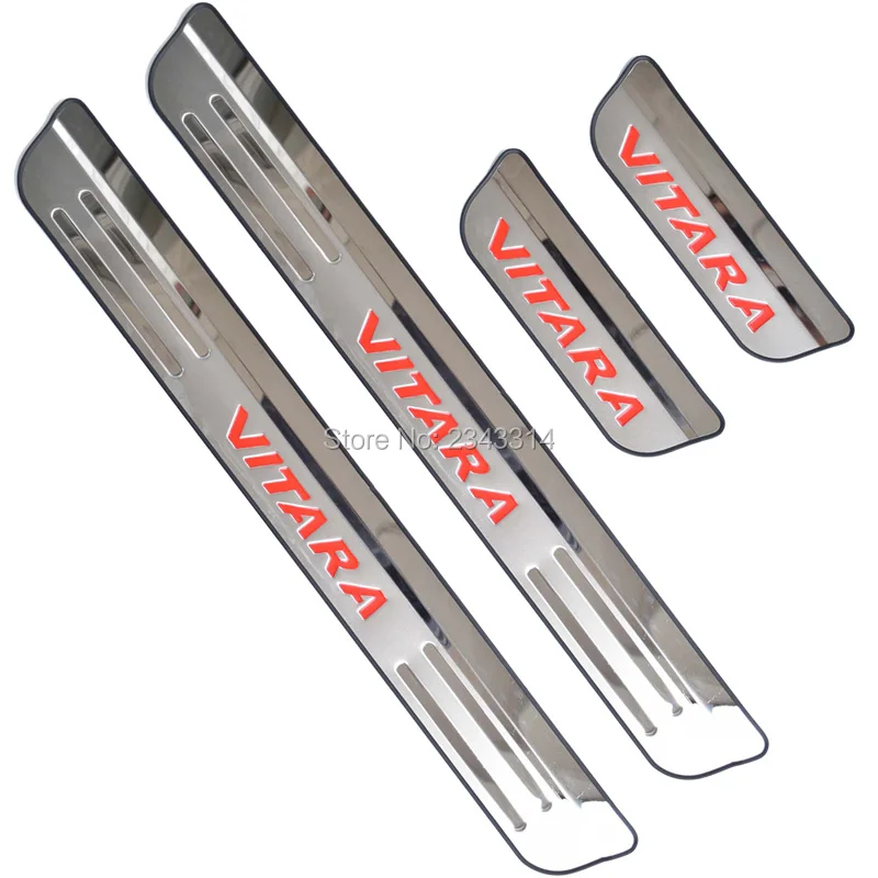 Для Suzuki Vitara 2015-2017 2018 2019 двери из нержавеющей стали удар Накладка защита для езды